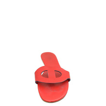 Hermes Red Lisboa Sandals 38.5
