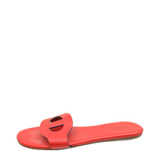 Hermes Red Lisboa Sandals 38.5