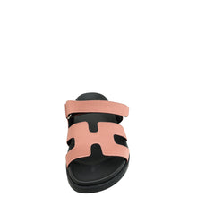 Hermes Bois De Rose Satin Chypre Sandals 38.5