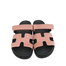 Hermes Bois De Rose Satin Chypre Sandals 38.5