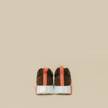 Hermes Dark Brown Suede Mesh Bouncing Sneaker 38.5