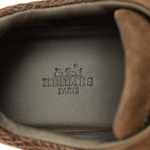 Hermes Dark Brown Suede Mesh Bouncing Sneaker 38.5