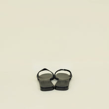 Hermes Noir Oran Sandal 38.5