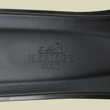 Hermes Noir Oran Sandal 38.5