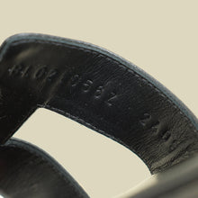 Hermes Noir Oran Sandal 38.5