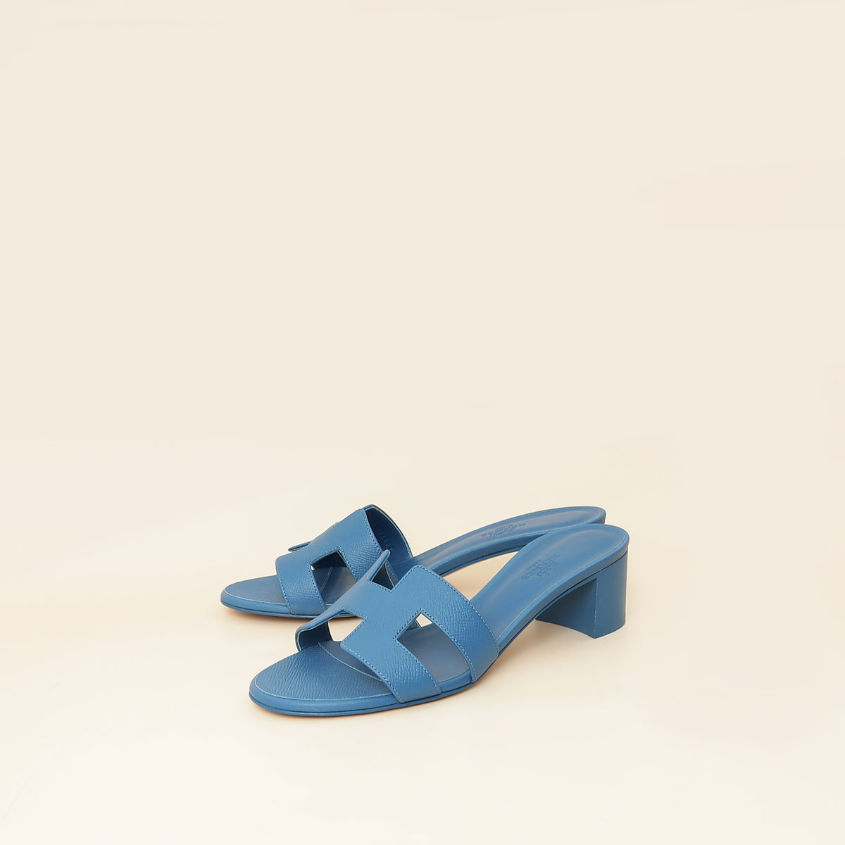 Hermes Bleu Oasis Sandal 38