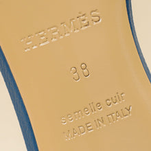 Hermes Bleu Oasis Sandal 38