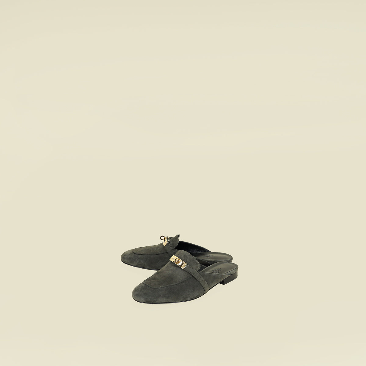 Hermes Vert Foret OZ Suede Goatskin Mules 38