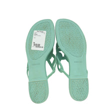 Hermes Vert Embrun Rubber Egerie Sandal 38