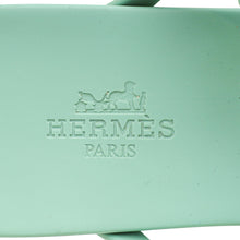 Hermes Vert Embrun Rubber Egerie Sandal 38
