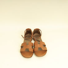 Hermes Gold Santorini Sandals 38