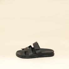 Hermes Noir Chypre Sandal 38