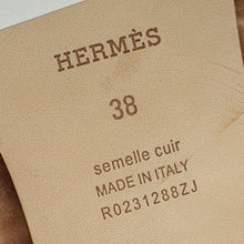 Hermes Naturel Shearling Oran Sandal 38
