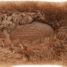 Hermes Naturel Shearling Oran Sandal 38
