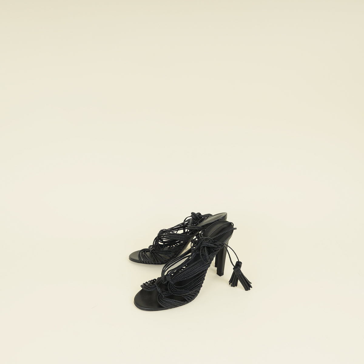 Hermes Noir Karma Sandal 38