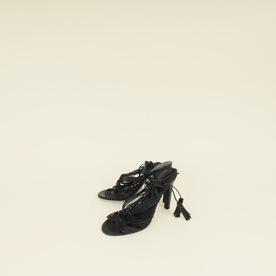 Hermes Noir Karma Sandal 38