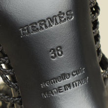 Hermes Noir Karma Sandal 38