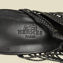 Hermes Noir Karma Sandal 38