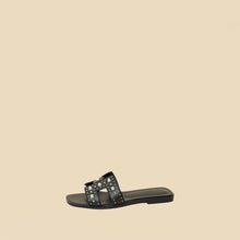 Hermes Black Oran w/ Stud Details 38
