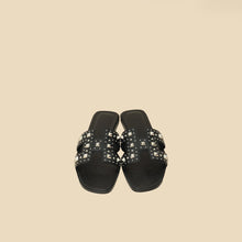 Hermes Black Oran w/ Stud Details 38