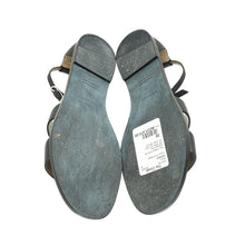 Hermes Noir Santorini Sandals 38