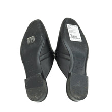 Hermes Noir Oz Mules w/Printed Cotton Insole 38