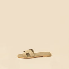 Hermes Gris Chaine d'Ancre Motif Oran Sandals 38