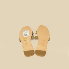 Hermes Gris Chaine d'Ancre Motif Oran Sandals 38