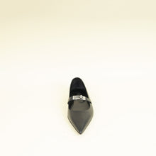 Hermes Noir Kelly Ballet Flat 38