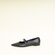 Hermes Noir Kelly Ballet Flat 38