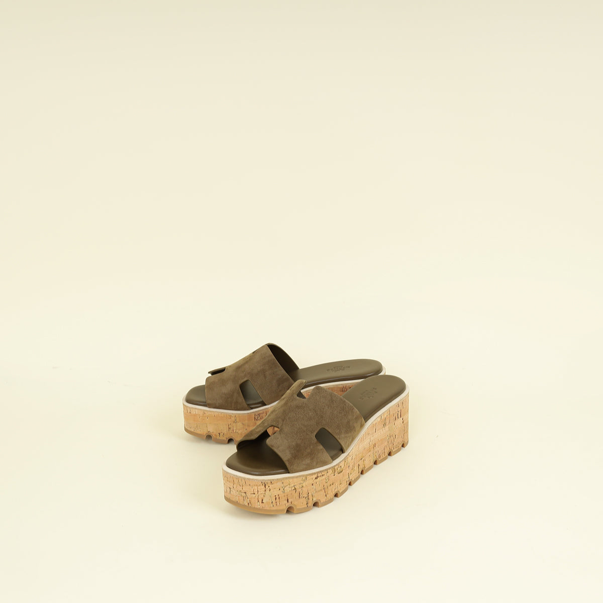 Hermes Vert Toundra Eze 30 Sandal 38