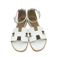 Hermes Blanc Santorini Sandal 38