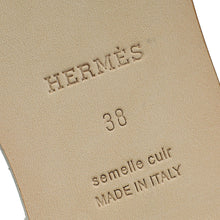 Hermes Blanc Santorini Sandal 38