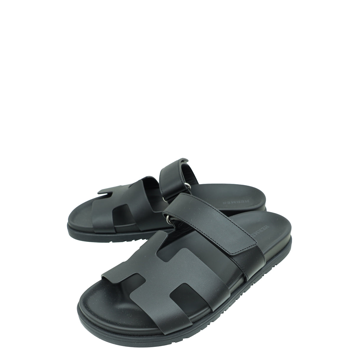 Hermes Noir Chypre Sandal 39.5