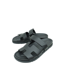 Hermes Noir Chypre Sandal 39.5