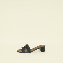 Hermes Bleu Brut Oasis Denim Sandal 39.5