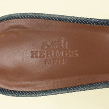 Hermes Bleu Brut Oasis Denim Sandal 39.5