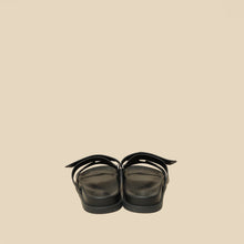 Hermes Black Chypre Sandals 39