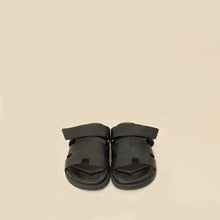 Hermes Black Chypre Sandals 39