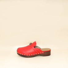 Hermes Red Carlotta Mule 39