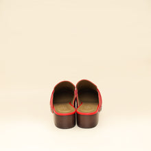 Hermes Red Carlotta Mule 39