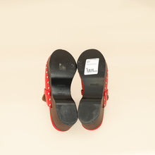 Hermes Red Carlotta Mule 39