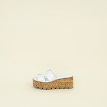 Hermes White Eze 30 Sandal 39
