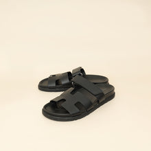Hermes Noir Chypre Sandal 39