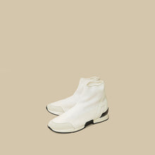 Hermes White Mesh Suede Soft Ankle Boot Sneaker 39