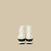 Hermes White Mesh Suede Soft Ankle Boot Sneaker 39