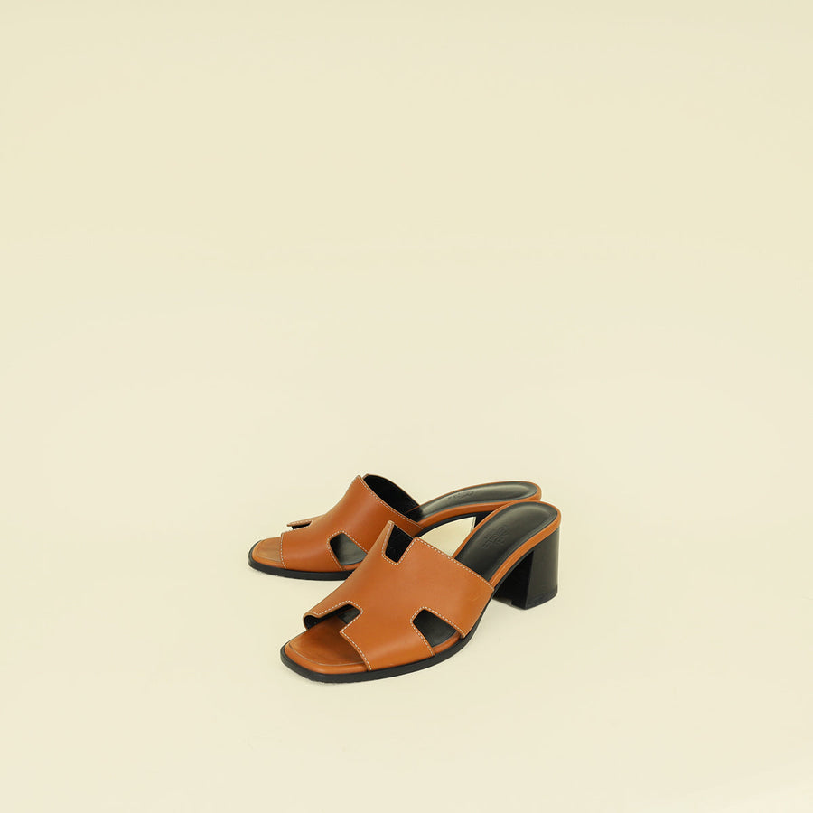 Hermes Naturel Helia 60 Sandal 39