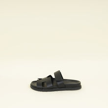 Hermes Noir Chypre Sandal 39
