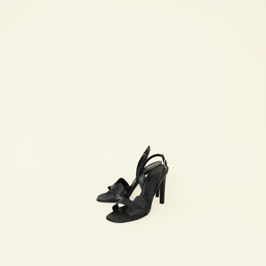 Hermes Black Holy 105 Sandal 39