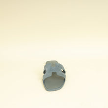 Hermes Gris Antarctique Suede Goatskin Oran Sandal 38